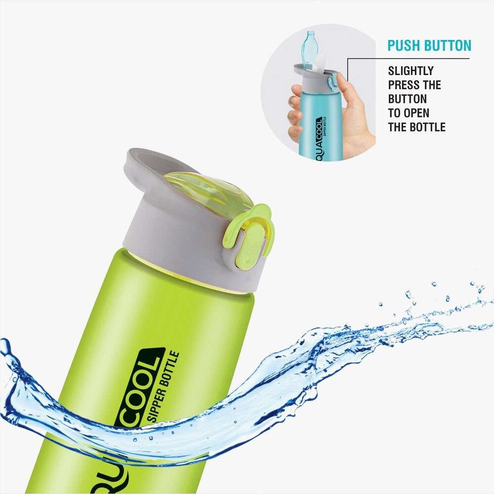 Plastic Aqua cool water bottle for gym