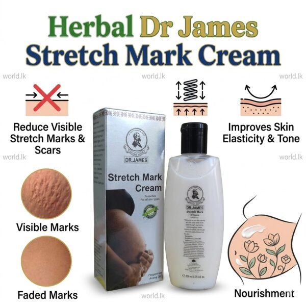 Herbal Dr James Pregnancy Stretch Mark Gel Cream 200 ML drsm Made in Thailand