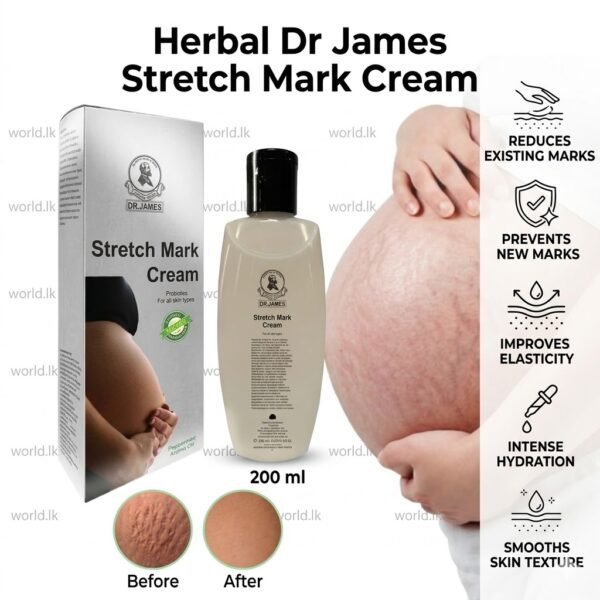 Herbal Dr James Pregnancy Stretch Mark Gel Cream 200 ML drsm Made in Thailand