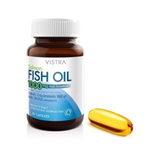 1 (13) VISTRA Salmon Fish Oil 1000mg Plus Vitamin E Capsule
