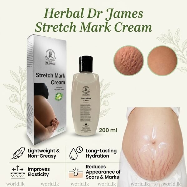 Herbal Dr James Pregnancy Stretch Mark Gel Cream 200 ML drsm Made in Thailand