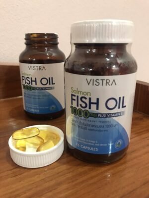 1 (16) VISTRA Salmon Fish Oil 1000mg Plus Vitamin E Capsule