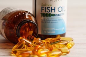 1 (4) VISTRA Salmon Fish Oil 1000mg Plus Vitamin E Capsule