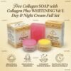 1 (4) FREE SOAP with Collagen Plus Vit E Day & Night Cpve Cream Full Set