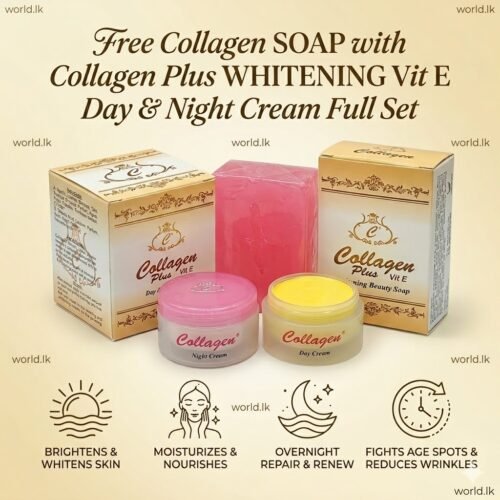 1 (4) FREE SOAP with Collagen Plus Vit E Day & Night Cpve Cream Full Set