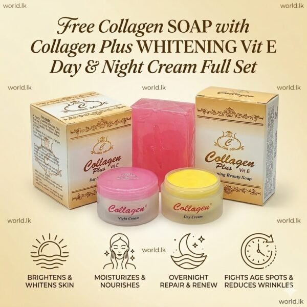 1 (4) FREE SOAP with Collagen Plus Vit E Day & Night Cpve Cream Full Set