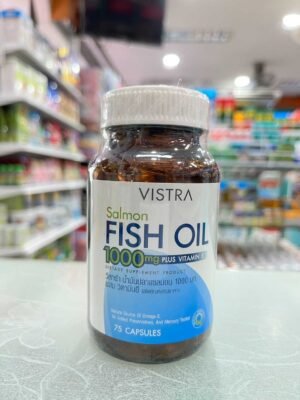 1 (7) VISTRA Salmon Fish Oil 1000mg Plus Vitamin E Capsule