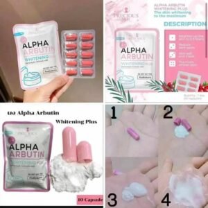 14f90b5b410be48954a181aafe0e7aff.jpg ALPHA ARBUTIN 3Plus AA3P Collagen Wh*-itening Capsules (DO NOT EAT) Precious Skin for MIX WITH Lotion or Cream