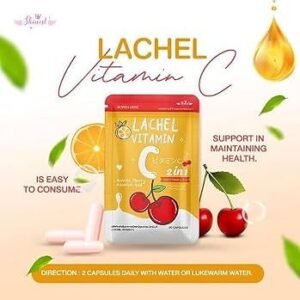 33b2075525f6f41d51787625abb3eb46.jpg CHERRY Lachel (60 Capsules) High Vitamin C, E, A, from 2 in 1 Lvc Acerola , Ascorbic AcidFor Dietary Supplement Product with Whii*tening