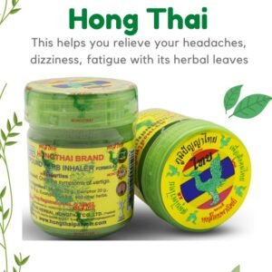 735dece9a67721db0bf1c903421d6746.jpg Thai Herbal Traditional Nasal Inhaler HCHI Hongthai Brand Compound Formula 2 Relief from Congestion Soothes Headaches/Migraines