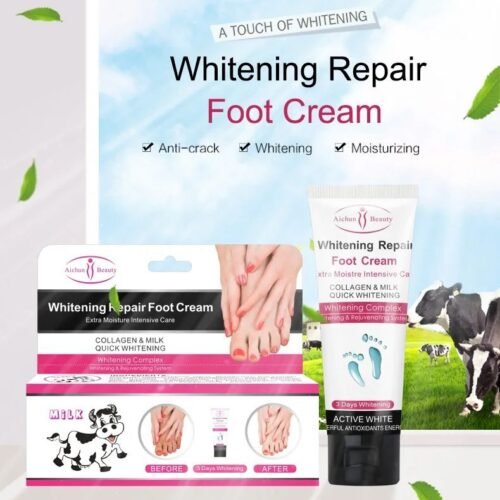 83289822a81b10e0fd4b30c676ef26ed.jpg Aichun Beauty Cracked Heel Cream Foot Care Repair Cream Collagen & Milk Quick 100g Afcc