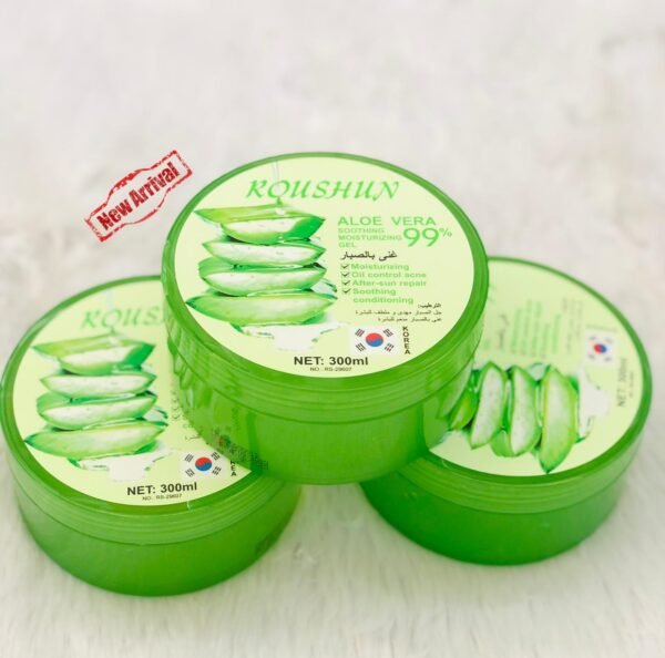 300 ml NATURAL 99% ALOEVERA Roushun Aloe Vera Soothing and Moisture Gel Rasg