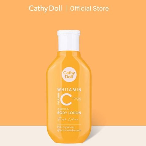 e5eba4e23bba0bc4bd20e9da2ba83258.jpg Thailand Cathy Doll Whitamin Vitamin C Arbutin CDAL Fresh Citrus Whiite*ning Body Lotion 150 ML