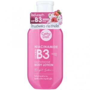 f59c79577a025812e1b3cf0e3b12869a.jpg Cathy Doll Niacinamide Vitamin B3 Glutathione (CDB3) Bright Sakura Whiite*ning Body Lotion 150 ML Thailand