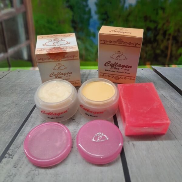 zzzz (2) FREE SOAP with Collagen Plus Vit E Day & Night Cpve Cream Full Set