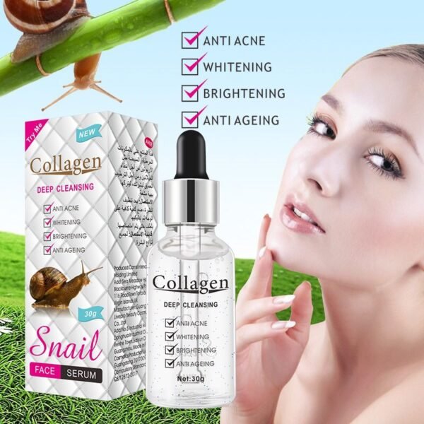 Snail White Collagen WHITENING, Swfs Anti-Acne, Brightening, Anti-Ageing Face Serum