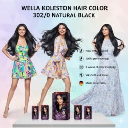 00fe51966c8f34e88f9a46ba4d25740c.jpg Wella Koleston Intense Natural Black Hair Color 302/0 Silky Soft and Shine Made in Germany Wkhc
