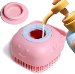 Multifunction Bath Body Brush smbb Silicone Massage 2 in 1 with Shampoo SOAP Shower Gel Dispenser Shower Body Massage Brush Soft Cleaning Body