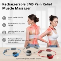 Rechargeable EMS Pain Relief Muscle Stimulator Massager Intelligent Micro current (nmcs) Smart Hanging Cervical Spine Shoulder Massage Neck, Deep Tissue