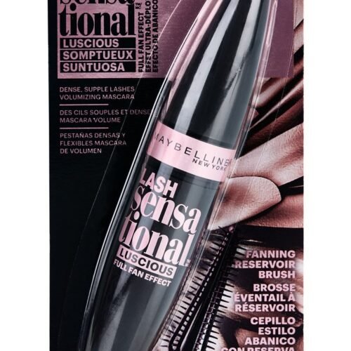 Made in USA Maybelline Lash Sensational Luscious Washable Mascara, Blackest Black lslw