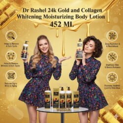 DR. RASHEL 24k Gold and Collagen Whii tening Moisturizing Body Lotion 452 ML 24kl