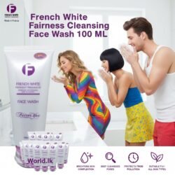 FRENCH WHITE FACE WASH Fairness Helps Lightens Skin Complexion While Deep Cleansing 100 ML Fwfw Made In France