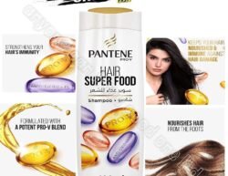 Pantene Pro-V (psfs) Hair SuperFood Shampoo with Antioxidants to Strengthen Hair