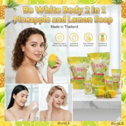 Pineapple and Lemon 2 in 1Soap Be White Body 100g 1 Sachet Bplc (Made in Thailand) Brightening and Evening Skin Tone