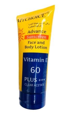 Sunblock SPF 60 Advanced (mc60) My Choice Face and Body CREAM Vitamin E Plus+++ 150g