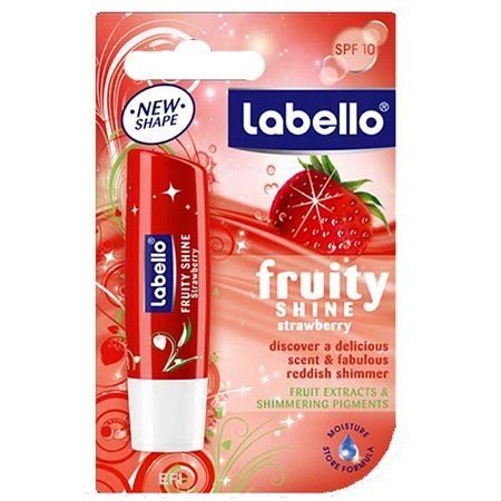 NIVEA STRAWBERRY Fruity Shine Moisture Lip Care Balm Nsfs