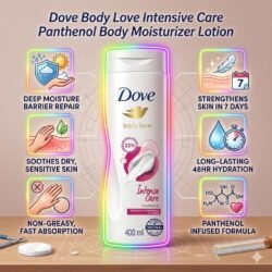 1 (4) 400 ML Original Dove Body Love Intensive Care Panthenol Body Moisturizer Lotion dbic