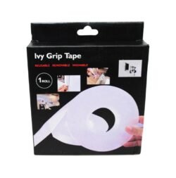 Nano PU Gel Double (igt) Sided Tape, 5M Unite Ivy Grip Washable Adhesive Tape, Removable, Reusable, Traceless, Sticks to Glass, Metal, Cabinets, Tile, Dashboards and More, Nano Tape