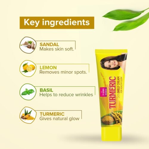 Turmeric WHITENING CREAM VI-JOHN (vitc) Women - Skin Shield for Healthy Glow, 50g
