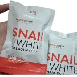 Snail Body coll White Collagen Soap by Precious x10 Skin Thailand 70g
