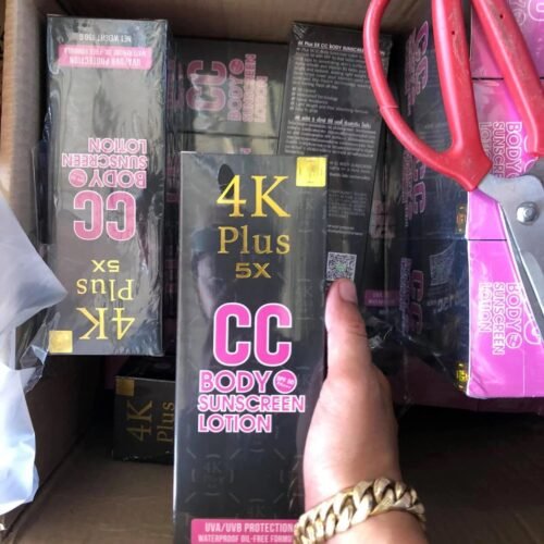 Made in THAILAND 4K Plus 5x CC Body Sunscreen Lotion 4kPP Sun protection from UVA UVB with SPF50 + WHITENING Perfect GLUTATHIONE Lotion