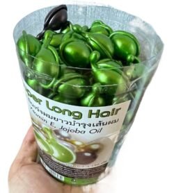 Natural HERBAL SUPER LONG HAIR Jojoba Oil slhc Capsules 50 Pcs with Vitamin E And Jojoba Oil Treatment for Hair Growth with Vitamin E Made in THAILAND