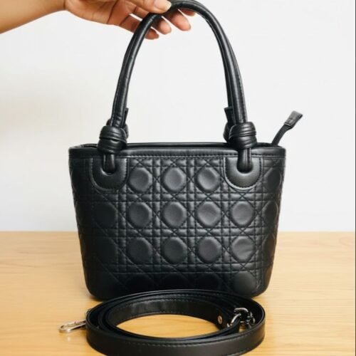 Made in Thailand Original Elegant New Trend Style (tlad) Handbag for Women – Luxury Leather black Colour with Shoulder Strap