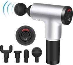 1f57962528fe702b3669876eadf06526.jpg Full Set of Rechargeable Vibration Power Fascial Body FG Massage Gun kit with 4 Massage Heads Facial Massager for Recovery Muscle, Relaxing, Pain Relief