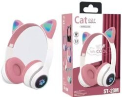 1fb553440eaae1a0b10df2c1f0139fbc.jpg LED Lights Glowing Wow Cool 5.0 Cat Ear Headset (cep) Headphones Wireless ST-23M