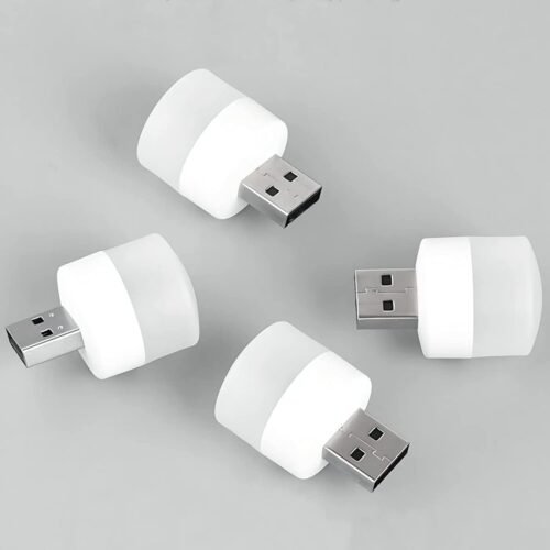 Mini Smart LED USB Reading Light Round Bulb Portable Night, WHITE, Warm WHITE, Compact, Ideal for Bedroom, Bathroom, Nursery, Hallway, Kitchen Car USB Atmosphere Light Study Room Lighting Lamp, Power Bank mlbr
