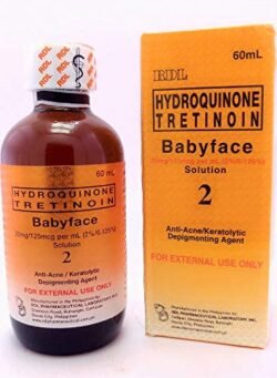 Rx  RDL # 2 Hydroquinone Tretinoin BABY Face Solution 60ML rdl fa