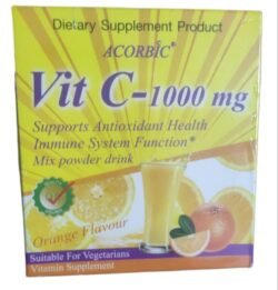 THAILAND WHITENING DRINKING Acorbic NATURAL Vitamin C 1000 AVC Orange Powder Drink