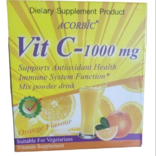 THAILAND WHITENING DRINKING Acorbic NATURAL Vitamin C 1000 AVC Orange Powder Drink