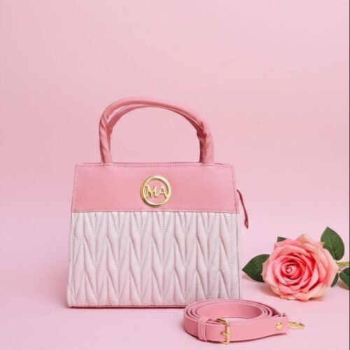 Thailand Original Elegant New Trend Style (tlad) Handbag for Women – Luxury Leather soft pastel pink or rose Colour with Shoulder Strap