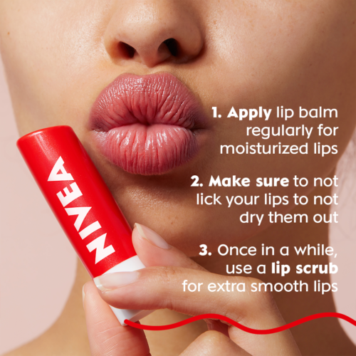NIVEA Lip Balm Fruity Shine – CHERRY / KIRAZ with SPF 15 Long Lasting Nlbc