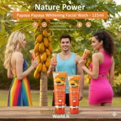 Nature Power Papaya Whytitening Facial Wash - 125ml nppw Rich in Vitamins & Antioxidants