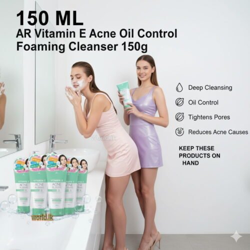 3383117a24d0340f193b7754762bdc30.jpg AR Vitamin E Acne Oil Control Foaming Cleanser 150g arco Made in Thailand