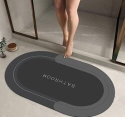 33a7e7e0da1553a8568cc3caae0855ae.jpg Ultra-Absorbent Extra Large Size Diatomite Bath Mat dbma Toilet Non-Slip Soft Carpet British Standard