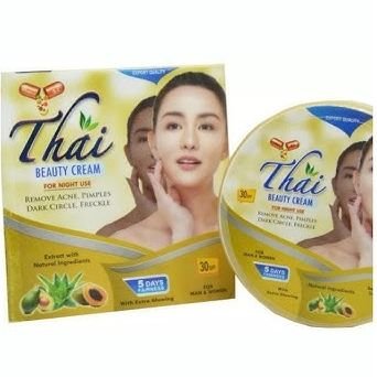 THAI Beauty Night WHITENING Cream thnc, Remove Acne, Pimples Dark Circle, Freckle 30g