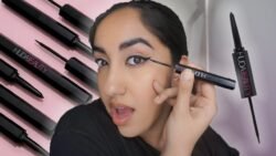New HUDA BEAUTY 2 in 1 Liquid Eyeliner & Eyebrow Long Lasting Nhle
